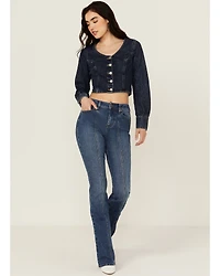Shyanne Women's Celeste High Rise Bootcut Stretch Denim Jeans