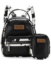 Wrangler Women's Cow Print Mini Backpack