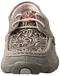 Twisted X Women's Tooled Boat Shoes - Moc Toe
