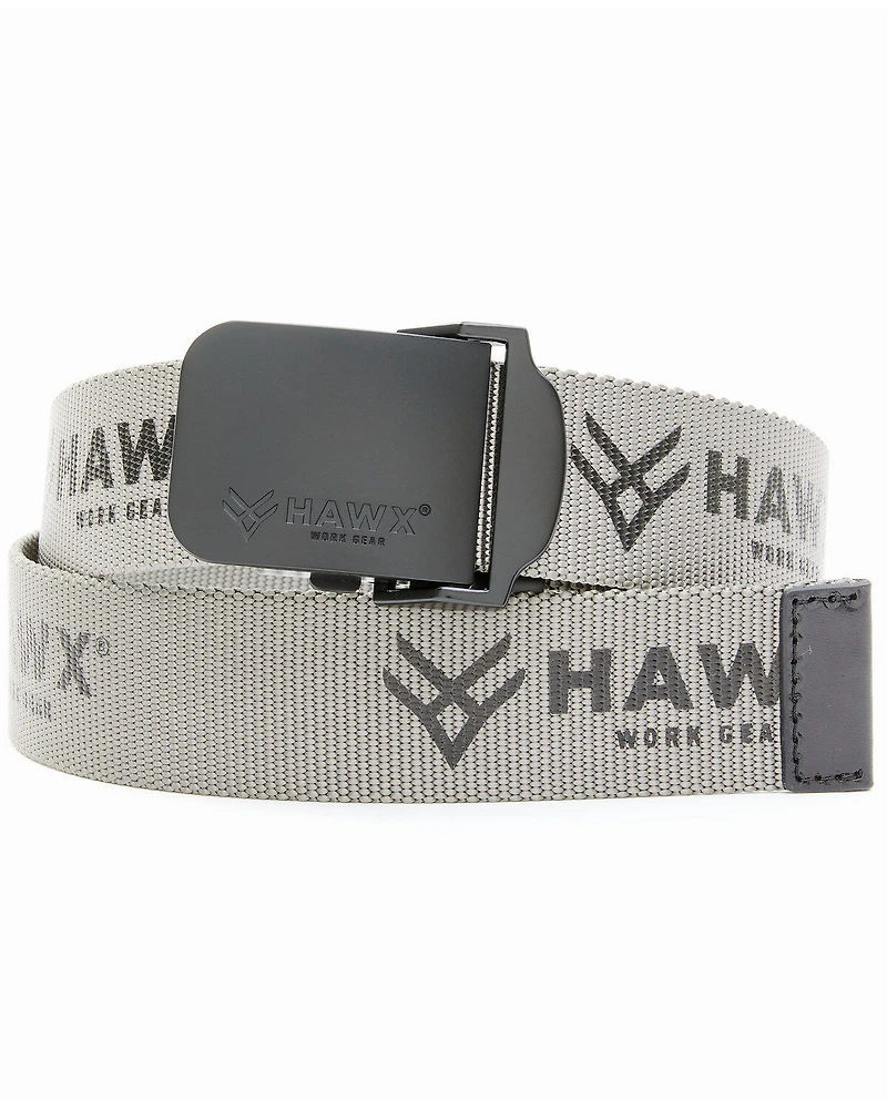 Hawx Men's Web Grey Nylon Belt