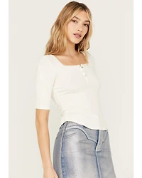 Idyllwind Women's Lucy Square Neck Henley Shirt