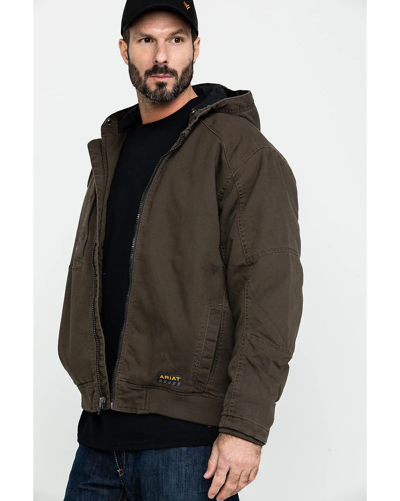 Ariat Men's Wren Rebar Washed Dura Canvas Insulated Work Coat - Big & Tall