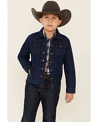 Wrangler Boys' Prewashed Heavyweight Broken Twill Denim Jacket