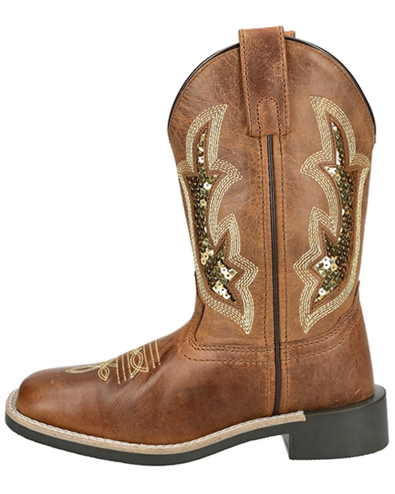 Smoky Mountain Little Girls' Nevada Western Boots - Broad Square Toe