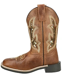 Smoky Mountain Little Girls' Nevada Western Boots - Broad Square Toe