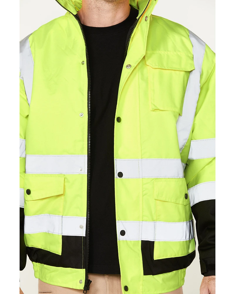 Hawx Men's High-Visibility Bomber Work Jacket - Tall