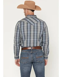 Cody James Men's Wild Creek Plaid Print Long Sleeve Snap Western Shirt