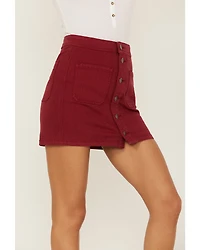 Shyanne Women's Button Front Denim Mini Skirt