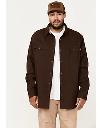 Hawx Men's Twill Long Sleeve Snap Work Shirt