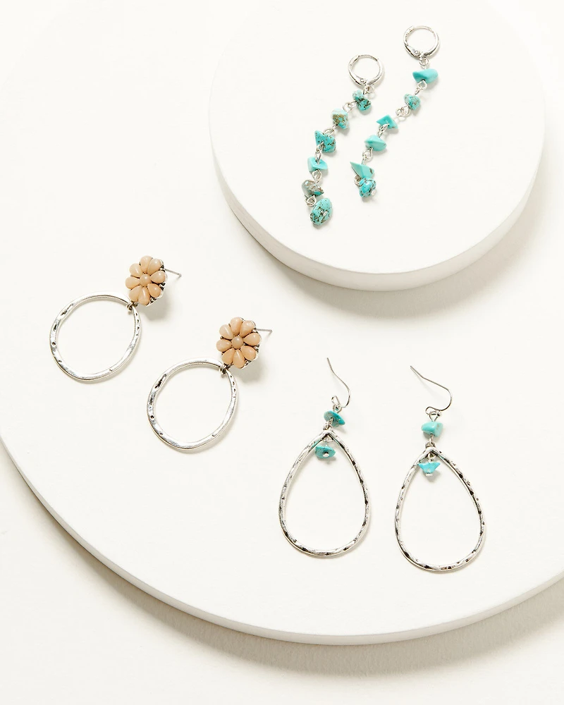 Shyanne Women's Drop Earring Set - 3 Piece