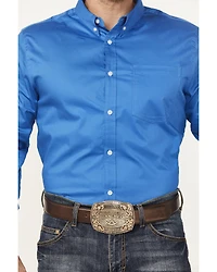 Cody James Men's Basic Twill Long Sleeve Button-Down Performance Western Shirt - Tall
