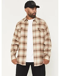 Thorogood Men's Plaid Print Long Sleeve Snap Flannel Shirt