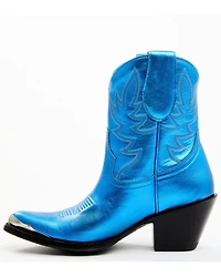 Idyllwind Women's Wheels Metallic Leather Booties - Round Toe