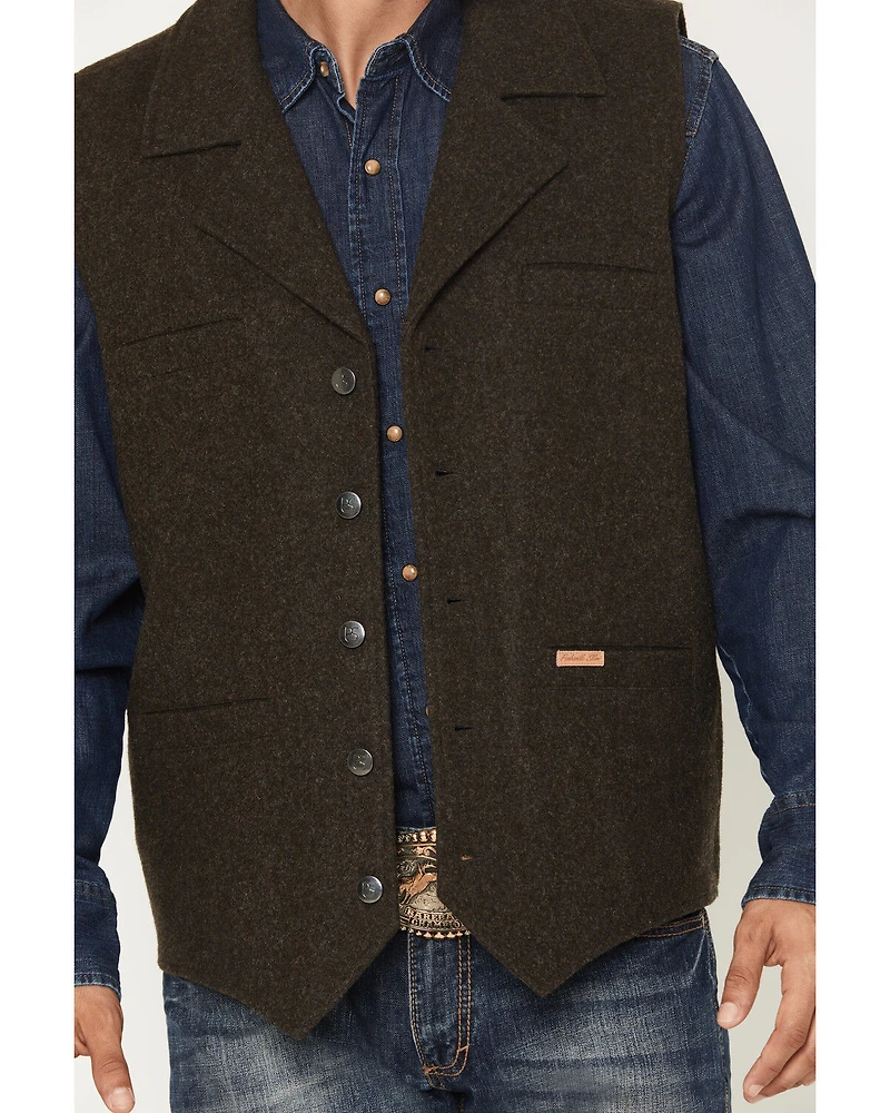 Powder River Outfitters Men's Wool Button-Down Vest
