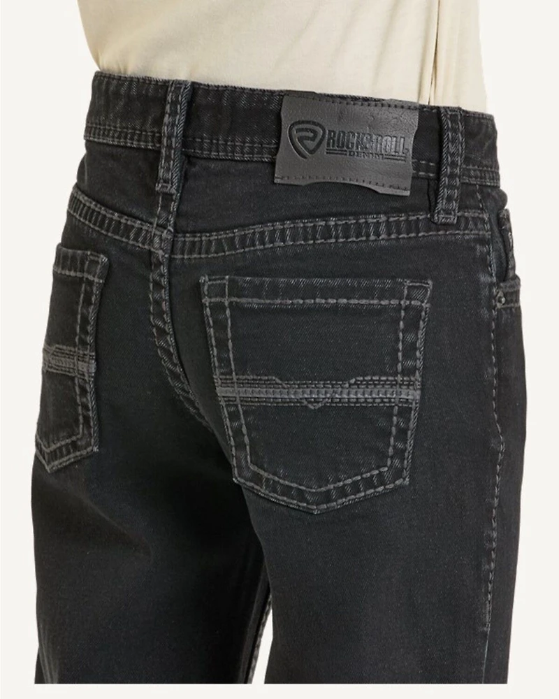 Rock & Roll Denim Boys' Bootcut Stretch Jeans
