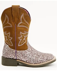 Shyanne Girls' Avery Glitter Western Boots - Broad Square Toe