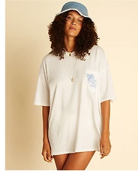 Billabong x Wrangler Women's Summer Tour Graphic Boyfriend Pocket Tee