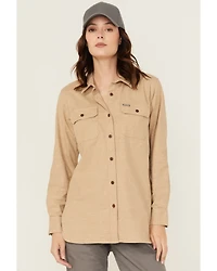 Ariat Women's Rebar Tunic Long Sleeve Button-Down Flannel Work Shirt