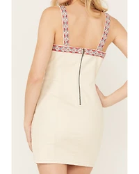 Shyanne Women's Americana Embroidered Denim Mini Dress