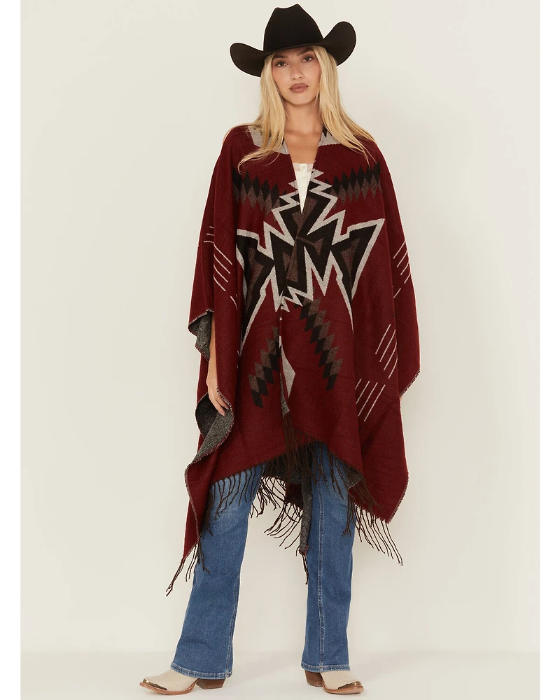 Idyllwind Women's McDowell Southwestern Print Fringe Shawl