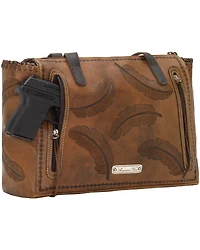 American West Women's Brown Sacred Bird Concealed Carry Tote