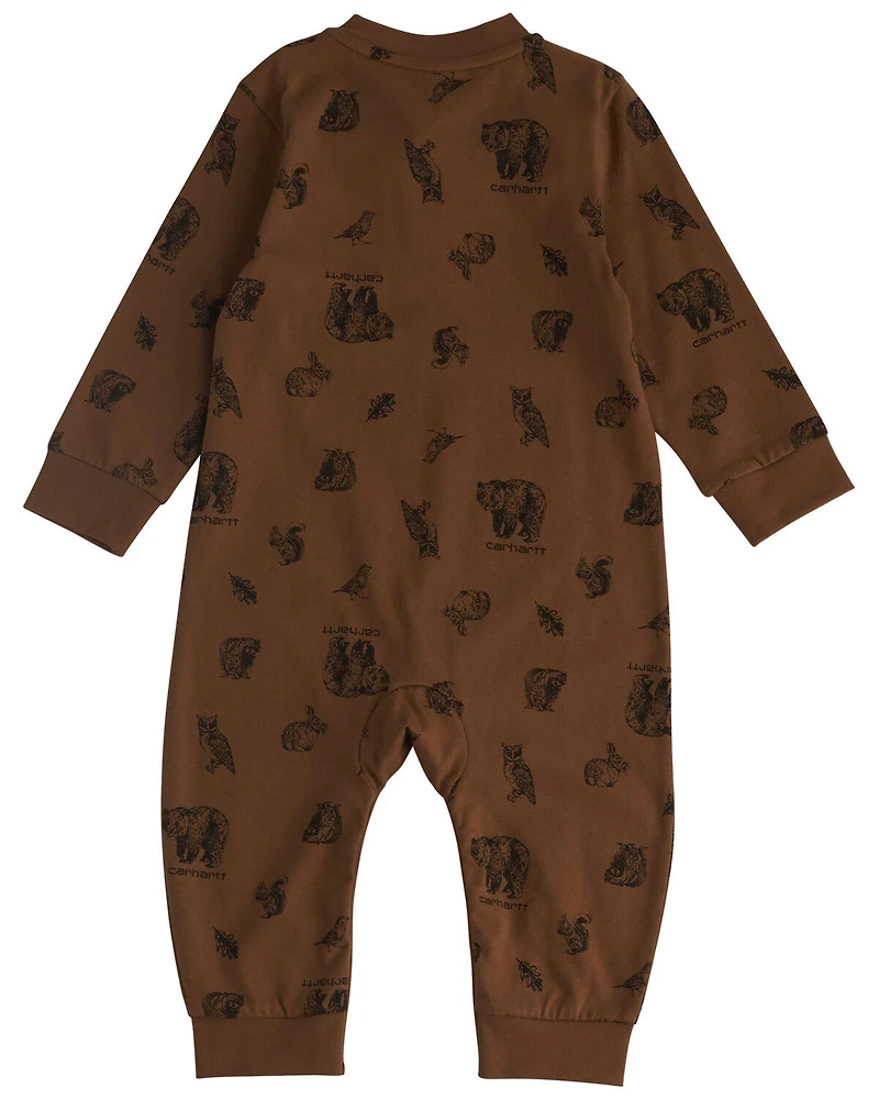 Carhartt Infant Boys' Wildlife Print Long Sleeve Onesie