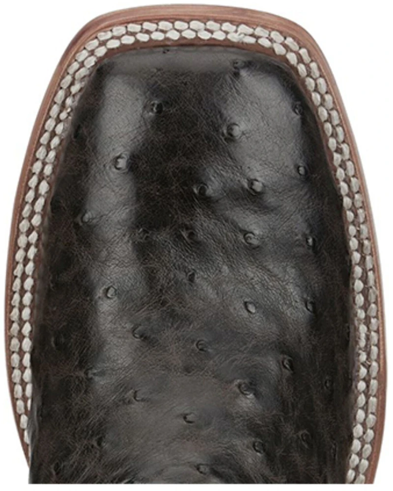 Tony Lama Women's Searcy Exotic Full Quill Ostrich Western Boots - Broad Square Toe