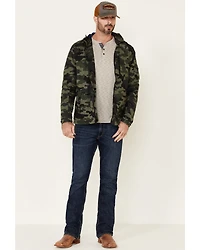 Flag & Anthem Men's Byron Camo Print Hooded Windbreaker Jacket