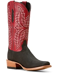 Ariat Men's Futurity Relentless Gold Rush Exotic Lizard Western Boots - Square Toe