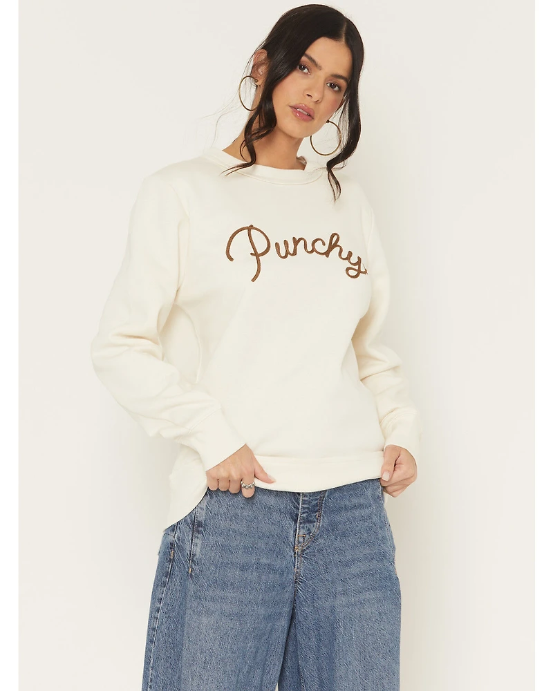 Hooey Women's Punchy Embroidered Crewneck Sweatshirt