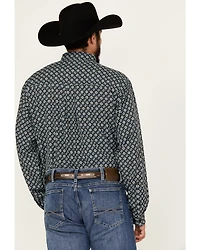 Cinch Men's ARENAFLEX® Medallion Geo Print Long Sleeve Button-Down Performance Stretch Western Shirt
