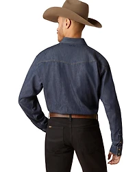 Ariat Men's Classic Denim Long Sleeve Snap Western Shirt - Big