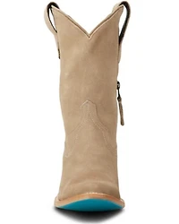 Lane Women's Plain Jane Midi Suede Western Boots - Round Toe