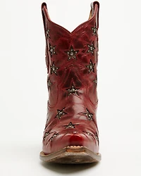 Black Star Women's Marfa Studded Western Booties - Snip Toe