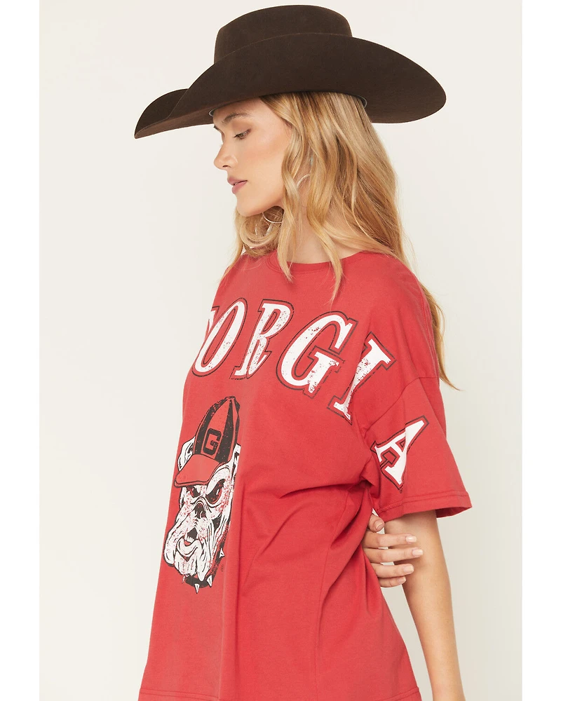 Gameday Women's UGA Southern Split Short Sleeve Graphic Tee