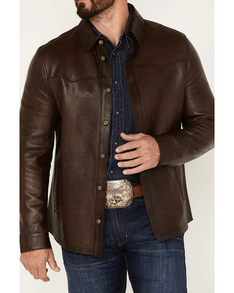 Scully Men's Brown Leather Jacket