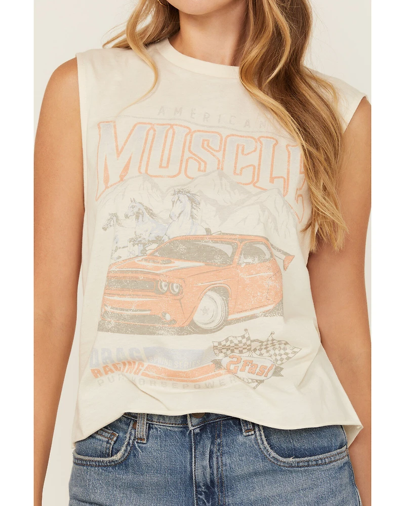 Youth Revolt Women's Car Muscle Graphic Tank