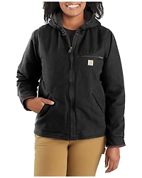 Carhartt Women's Washed Duck Sherpa-Lined Jacket