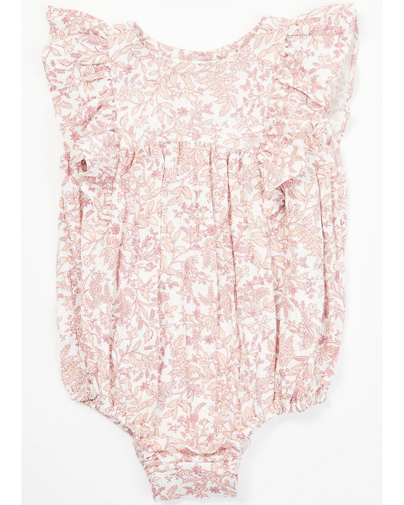 Yura Infant Girls' Printed Ruffle Onesie