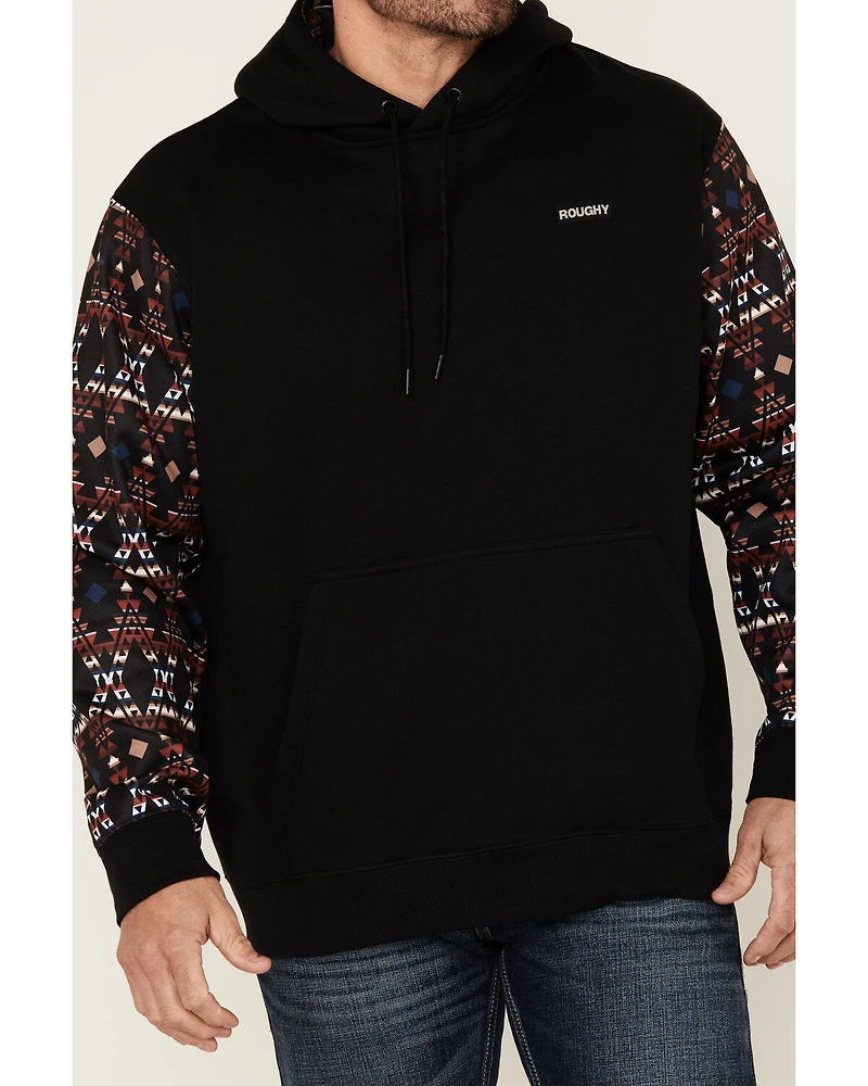 Hooey Men's Legendary Southwestern Sleeve Block Hooded Sweatshirt