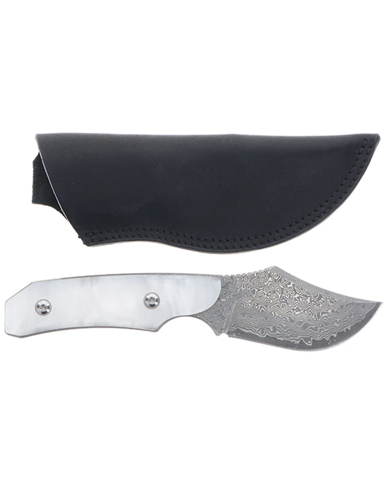 Hooey Domino Pearl Fixed Blade Skinner Knife