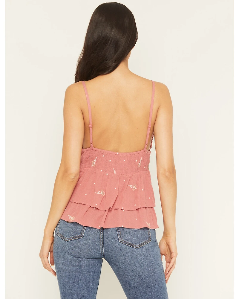 A.T.A.P Women's Crochet Embroidered Tank Top