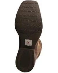 Twisted X Men's Brown Ruff Stock Western Boots - Square Toe