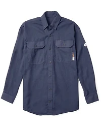 Rasco Men's FR DH Air Uniform Long Sleeve Button Down Work Shirt