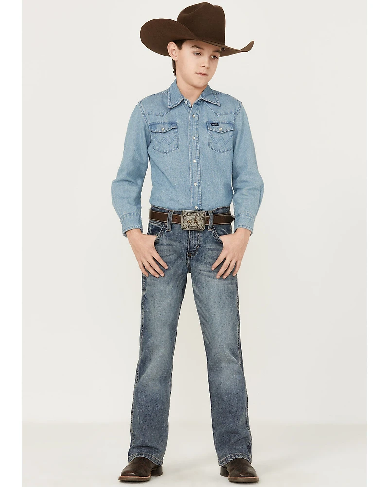 Wrangler Boys' Greeley Relaxed Bootcut Jeans