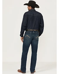 Wrangler Men's 20X Macon Medium Wash Slim Straight Stretch Denim Jeans