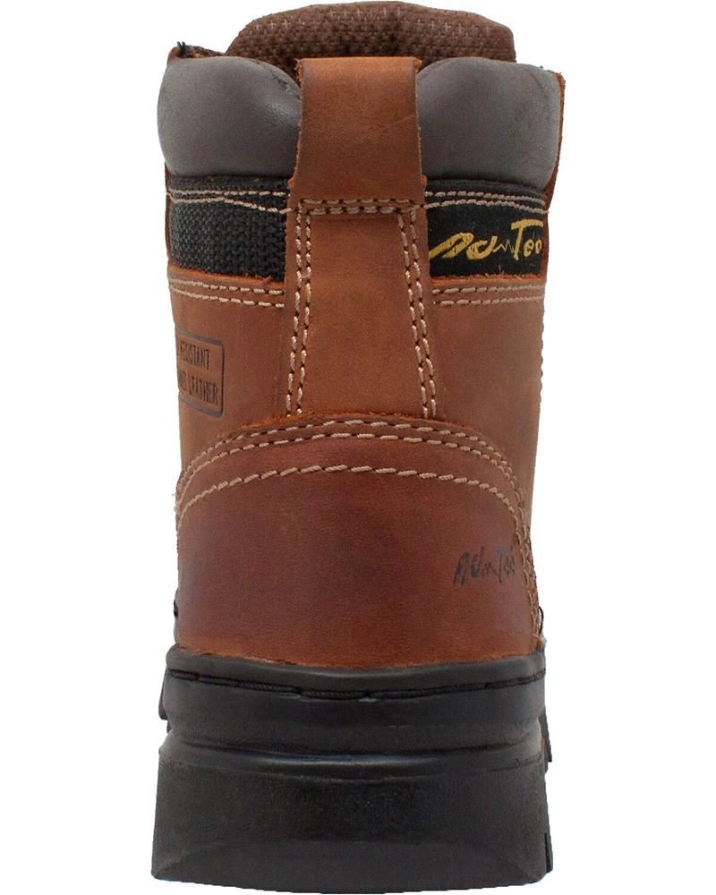Ad Tec Women's 6" Leather Work Hiker Boots - Soft Toe