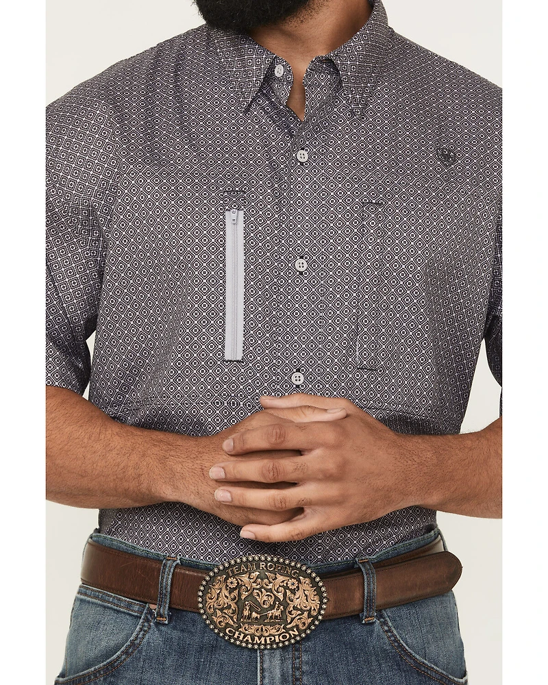 Ariat Men's Ventek Solid Short Sleeve Button-Down Western Shirt