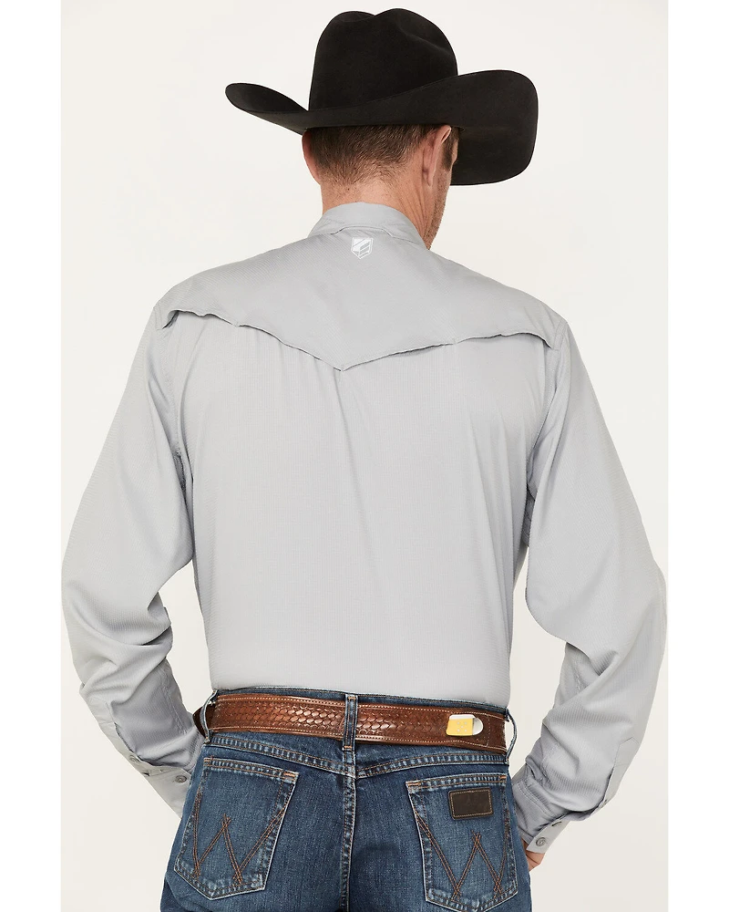 RANK 45® Men's Roughie Performance Long Sleeve Western Button-Down Shirt