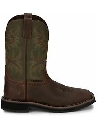 Justin Men's Driller Western Work Boots - Steel Toe